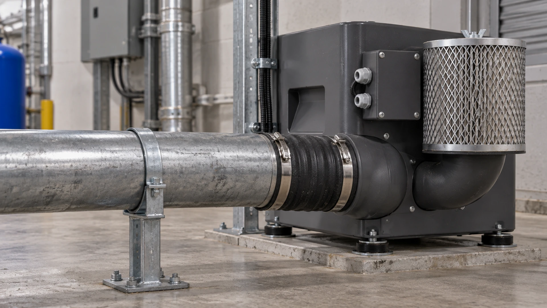 Pipe Strain and Flexible Connections in Blower Installation