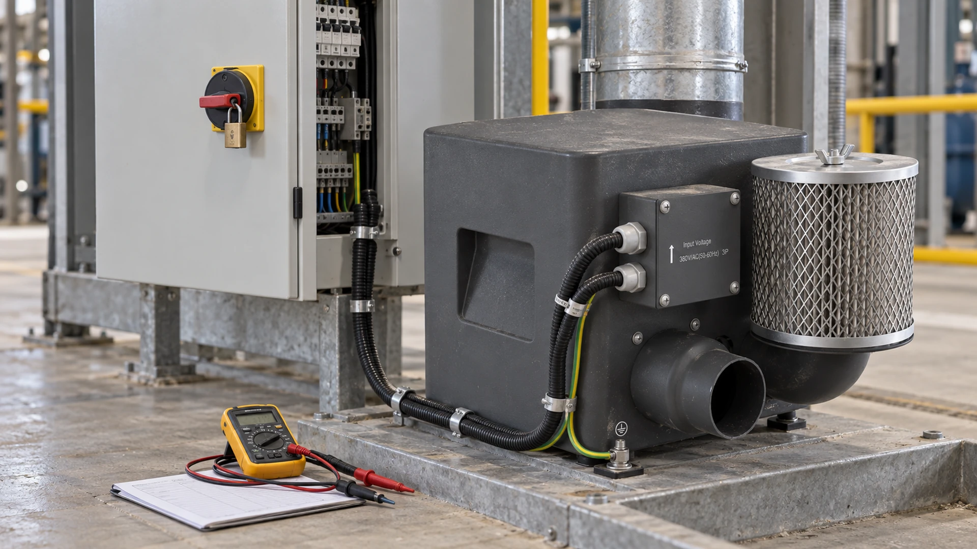 Checking Electrical Supply Before Blower Startup