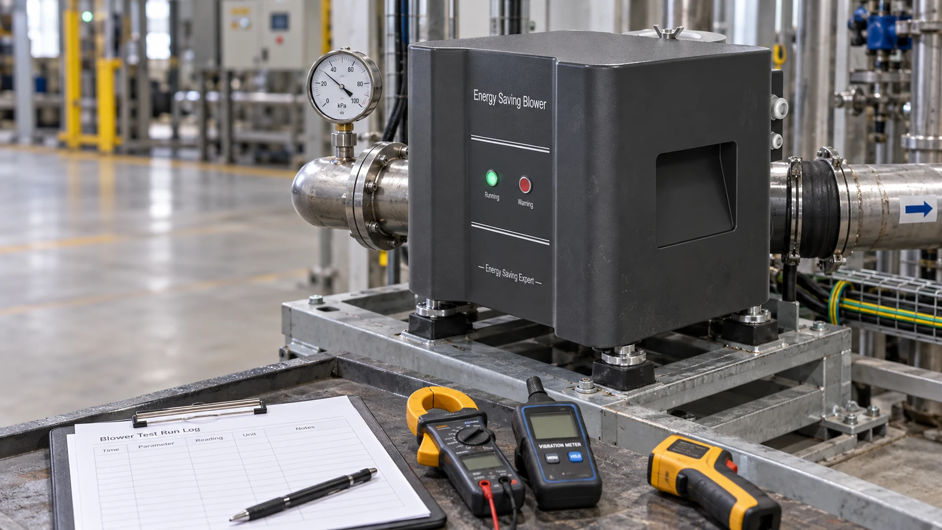 What to Record During the First Blower Test Run