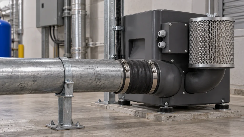 Pipe Strain and Flexible Connections in Blower Installation